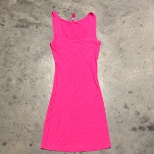 Pink SKIMS Sleeveless Ribbed Dress